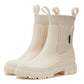 Wasserdichte, rutschfeste, mittelhohe Stiefel mit dicker Sohle
