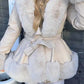 Women's Hooded Patchwork Lapel Warm Jacket