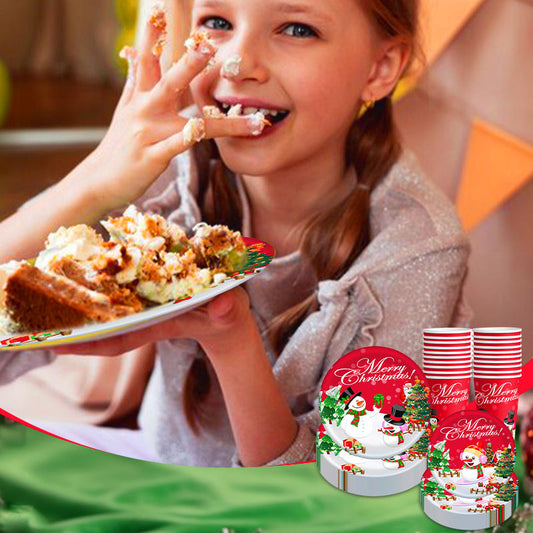 Weihnachtsfeier Einwegbesteck-Set