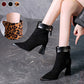 🔥✨Heiße Neuankömmlinge🐆👠Damenstiefel aus Wildlederimitat mit hohem Absatz