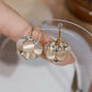 Elegante Gold - Ohrringe mit Edelsteinen und Kristallen verziert