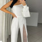 Letzter Tag für 50% Rabatt🌟Glitzernde Mesh One Shoulder One Piece Damenkleider💖👗
