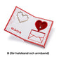 🔥Valentinstag-Schmuck-Geschenkbox mit Grußkarte