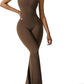 ⏳Begrenzte Zeit 50% Rabatt💥Sexy Rückenfreie Flare Jumpsuits - Bodycon Scrunch Butt Yoga Rompers