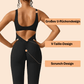 ⏳Begrenzte Zeit 50% Rabatt💥Sexy Rückenfreie Flare Jumpsuits - Bodycon Scrunch Butt Yoga Rompers