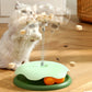 ⏳Begrenzte Zeit 50% Rabatt💥Interaktiver Katzen-Drehteller mit auslaufendem Futterball und Feder