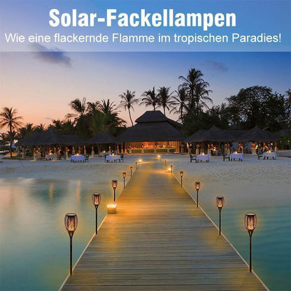⏳Begrenzte Zeit 50% Rabatt💥Solar Garten Licht LED Solar-Fackellampe