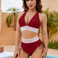 💃Urlaubsangebot 50 % RABATT💃Bikini-Sets mit hoher Taille und Bauchkontrolle in Farbblock-Optik