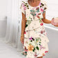 ⏳24-Stunden-Lieferung💥Kaskadenkleid mit Blumenmuster und mehreren Pflanzen