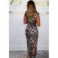⏳Begrenzte Zeit 50% Rabatt💥Sexy Leopardenkleid mit tiefem V-Ausschnitt für Damen