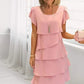 ⏳Begrenzte Zeit 50% Rabatt💥Damen Freizeitkleid mit Wellenvolants.