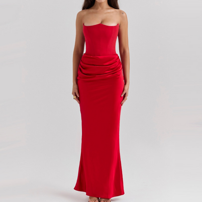 ⏳Begrenzte Zeit 50% Rabatt💥Sexy figurbetontes Maxikleid mit Korsett und Fischschwanzsaum