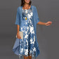 ⏳Begrenzte Zeit 50% Rabatt💥Elegantes 2-teiliges Set: Halbarmbluse + Kleid