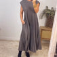 ⏳Begrenzte Zeit 50% Rabatt💥💞Damen Plissee einfaches einfarbiges Kleid