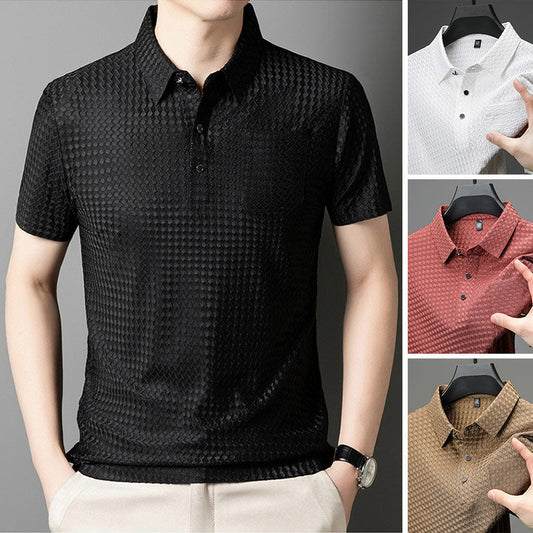 🔥Heiße 50% Rabatt🔥 👕Männer Texturiertes Kurzarmhemd