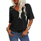 ⏳Begrenzte Zeit 50% Rabatt💥Einfarbiges T-Shirt mit V-Ausschnitt für Damen [Im Angebot und schneller Versand!]