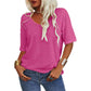 ⏳Begrenzte Zeit 50% Rabatt💥Einfarbiges T-Shirt mit V-Ausschnitt für Damen [Im Angebot und schneller Versand!]