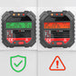 ⏳Zeitlich begrenztes Angebot⏳ Digitaler Steckdosentester, EU-Ausführung – batterielos, LCD mit grüner/roter Anzeige, 90–250 V AC und RCD-Testfunktion