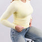 ⏳Begrenzte Zeit 50% Rabatt💥Einfarbiges, legeres Slim-Fit-Oberteil