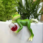 ⏳Begrenzte Zeit 50% Rabatt💥🍃Frosch-Blumentopf-Hänger-Ornament🍷