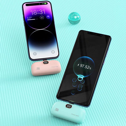 💄 5000mAh Kabellose Powerbank – Lippenstiftgröße &amp; Schnellladung! ⚡