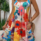 ⏳Begrenzte Zeit 50% Rabatt💥Schlichtes ärmelloses Kleid mit Blumenprint