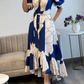 ⏳Begrenzte Zeit 50% Rabatt💥Bedrucktes Damenkleid mit taillierter Passform