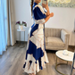 ⏳Begrenzte Zeit 50% Rabatt💥Bedrucktes Damenkleid mit taillierter Passform