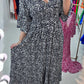 ⏳Begrenzte Zeit 50% Rabatt💥Bohemian Casual Print V-Ausschnitt Langes Kleid