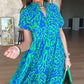 ⏳Begrenzte Zeit 50% Rabatt💥Langes Damenkleid mit lässigem Print in A-Linie