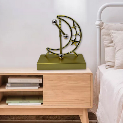 ⏳Begrenzte Zeit 50% Rabatt💥Golden Moon Magnetic Perpetual Motion Schreibtischdekoration