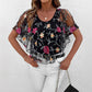 ⏳Begrenzte Zeit 50% Rabatt💥🌸Was soll ich morgen anziehen?💥Bedrucktes Mesh-Patchwork-Top für Frauen