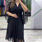 ⏳Begrenzte Zeit 50% Rabatt💥👗Elegantes Kleid mit V-Ausschnitt für Frauen