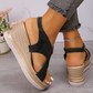 ⏳Begrenzte Zeit 50% Rabatt💥Glänzende Espadrille-Keilsandalen für Damen