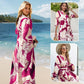 ⏳Begrenzte Zeit 50% Rabatt💥🌞Maxikleid mit V-Ausschnitt und Blumenmuster für Damen