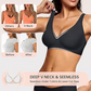 ⏳Begrenzte Zeit 50% Rabatt💥Nahtloser Push-up-BH mit tiefem V-Ausschnitt und ohne Bügel