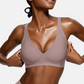 ⏳Begrenzte Zeit 50% Rabatt💥Nahtloser Push-up-BH mit tiefem V-Ausschnitt und ohne Bügel