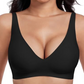 ⏳Begrenzte Zeit 50% Rabatt💥Nahtloser Push-up-BH mit tiefem V-Ausschnitt und ohne Bügel