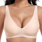 💕 Kabellose Jelly-BHs für Damen, bequem, kabellos, Push-up-BHs, nahtlose T-Shirt-BHs, BHs mit tiefem V-Ausschnitt für jeden Tag
