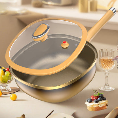 🔥50 % zeitlich begrenzter Rabatt🍳 30 cm Titan-Kochtopf mit Antihaftbeschichtung und Deckel