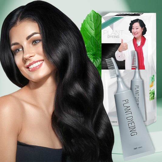 ✨ Deutsche Pflanzenhaarfarbe für Salon-Perfekte Wurzeln – 100% Pflanzenkraft, Einfache Anwendung & Deckt Graues Haar In 5 Minuten 🌿