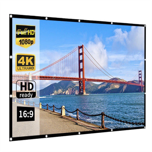 ❄️Sommerfrische 50 % Rabatt！📺120 Zoll faltbare Projektions-Leinwand – matte Anti-Licht-Oberfläche für Heimkino-Feeling