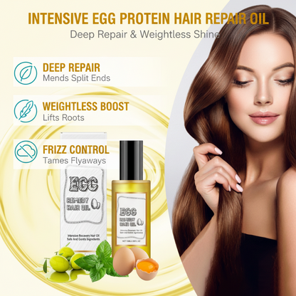 ✨HAARREPARATUROEL MIT EIPROTEIN - Intensive Feuchtigkeit & Glanz, Stärkt die Haarstruktur, Für Geschmeidiges und Gesundes Haar 🌿🧴