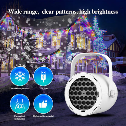 🎁🎅Weihnachts-Sonderverkauf – 50 % Rabatt💝16-Muster-USB-Weihnachtsprojektorleuchte🎄