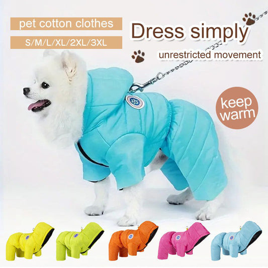 ❄️Weihnachtliche Warme, Winddichte, Gepolsterte Winter-Hundekleidung 🎁