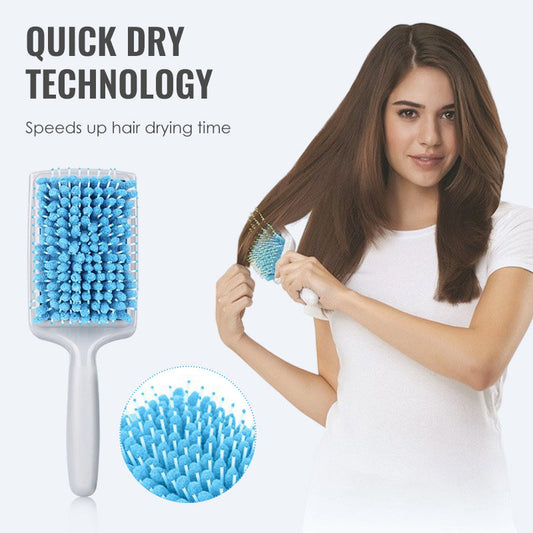 Saugfähige, schnelltrocknende Haarbürste mit Paddelfunktion