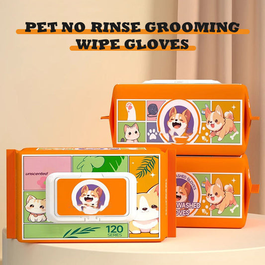 Tierpflege-Handschuhe (ohne Abspülen)