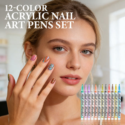 ✨Nur für kurze Zeit!⏰12er-Set Acryl-Nagelkunst-Stifte