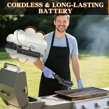 🔥✨ Kabellose Elektrische Grillbürste – Tiefenreinigung mit wiederaufladbarem Akku, leicht & effizient 🍖🔋 für makellose Grillergebnisse jederzeit.