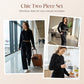 Damen-Sweatshirt mit Reißverschluss und Hose, 2-teiliges Set